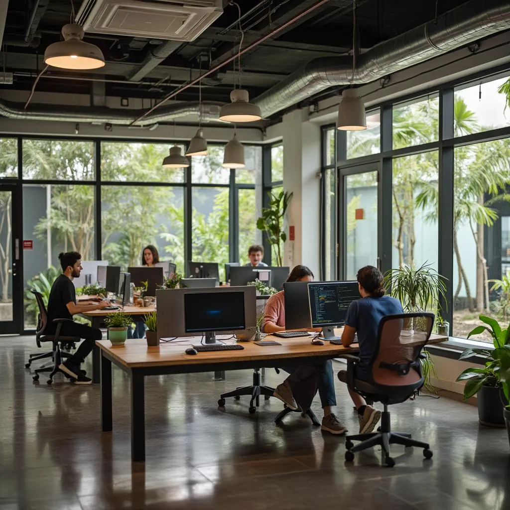 Espacio de coworking para estudiantes