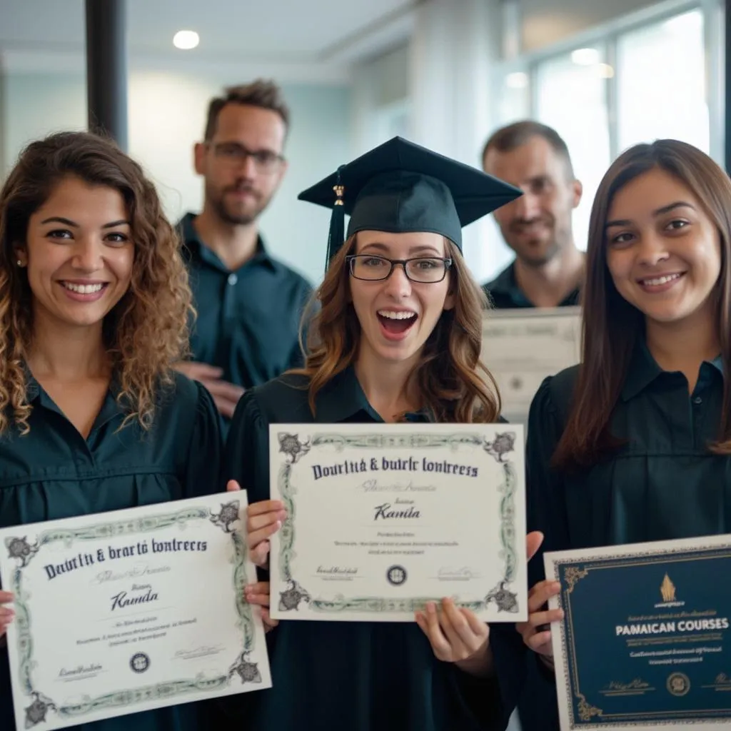 Celebración de graduación de curso