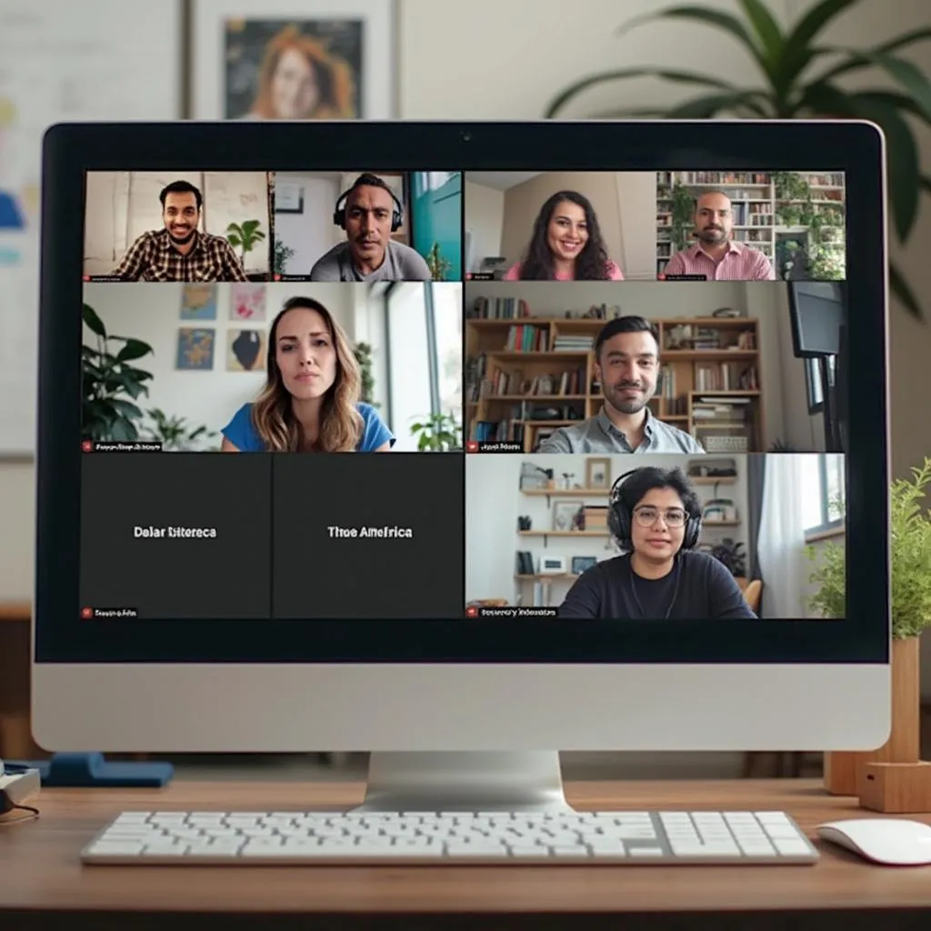 Sesión virtual con estudiantes